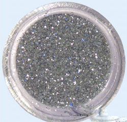 polvere glitter argento 